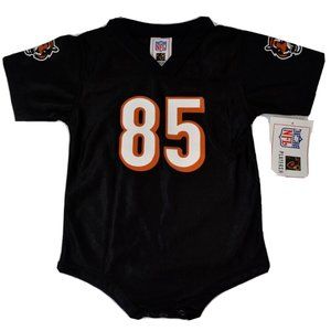 NFL Players Infant Cincinnati Bengals Chad Johnson Black Creeper Jersey New